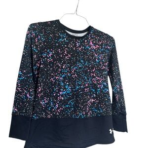 Under Armour Kids Black Splatter Long Sleeve Shirt